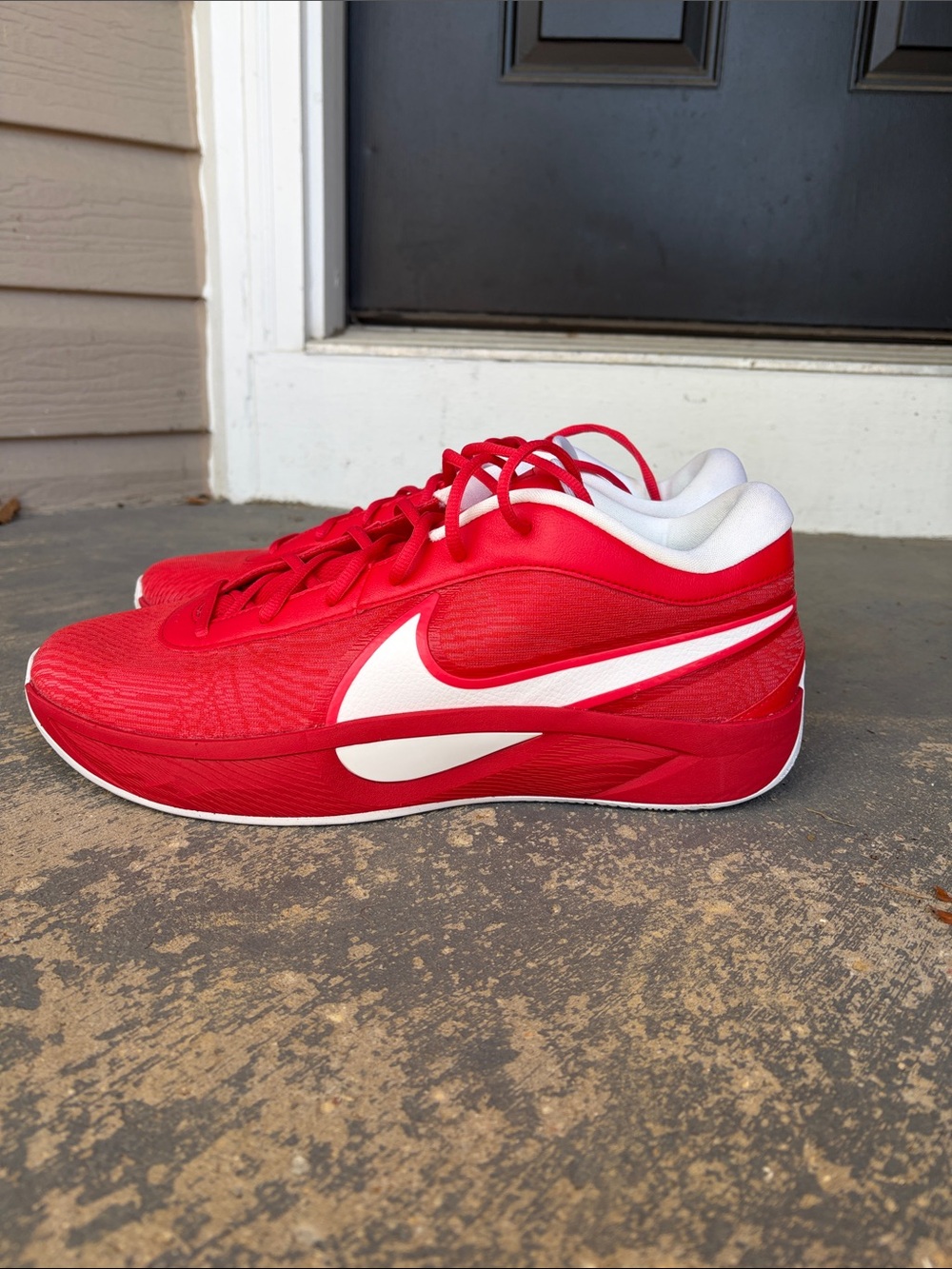 Nike Giannis Freak 6 TB Red Athletic Shoes with White Swoosh